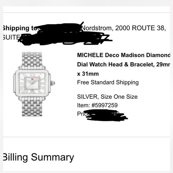 MICHELE Deco Madison Diamond Dial Women\'s Watch Silver MWW06T000141